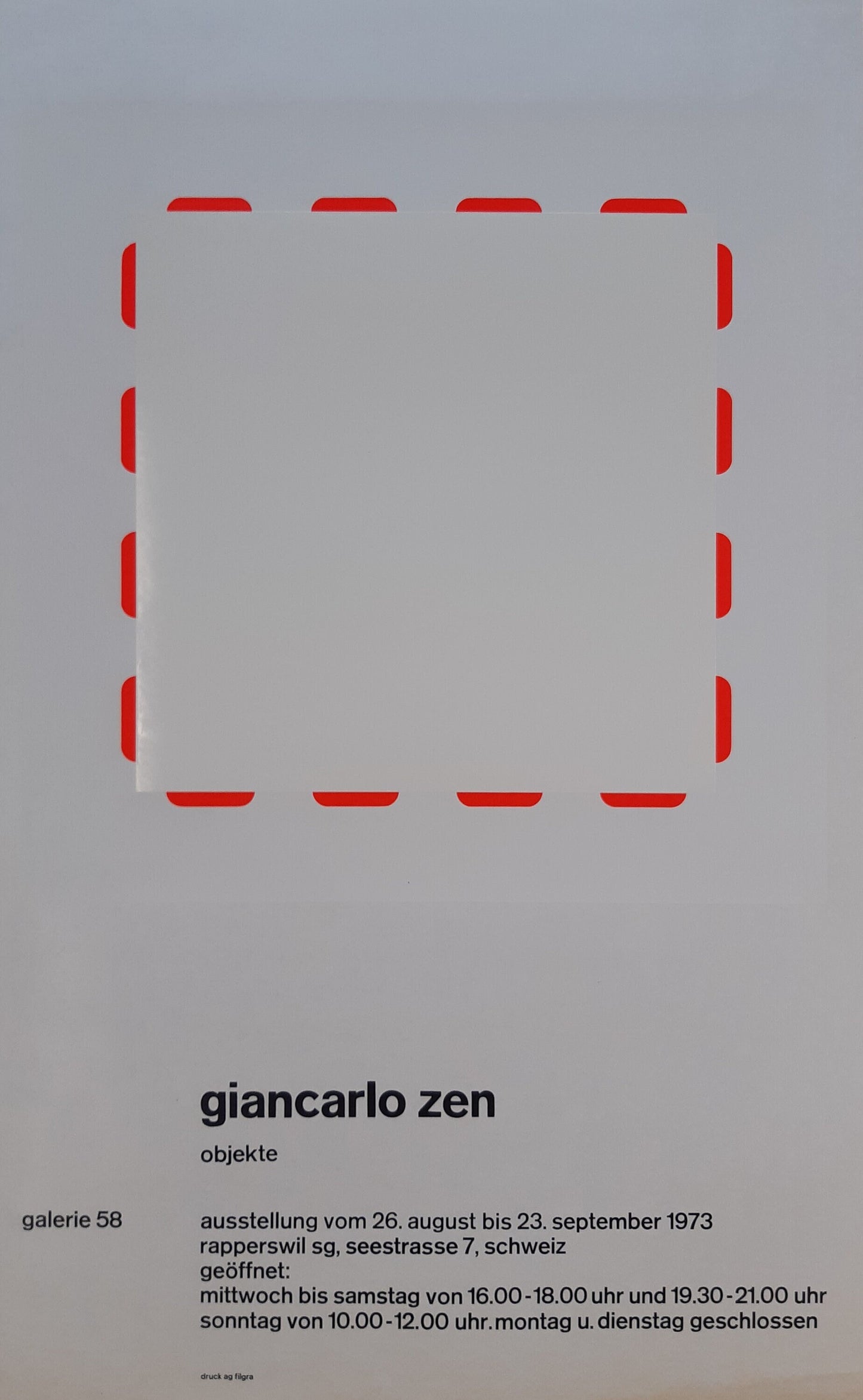Giancarlo Zen original art poster - 17.7"×28.7" (45×73cm)