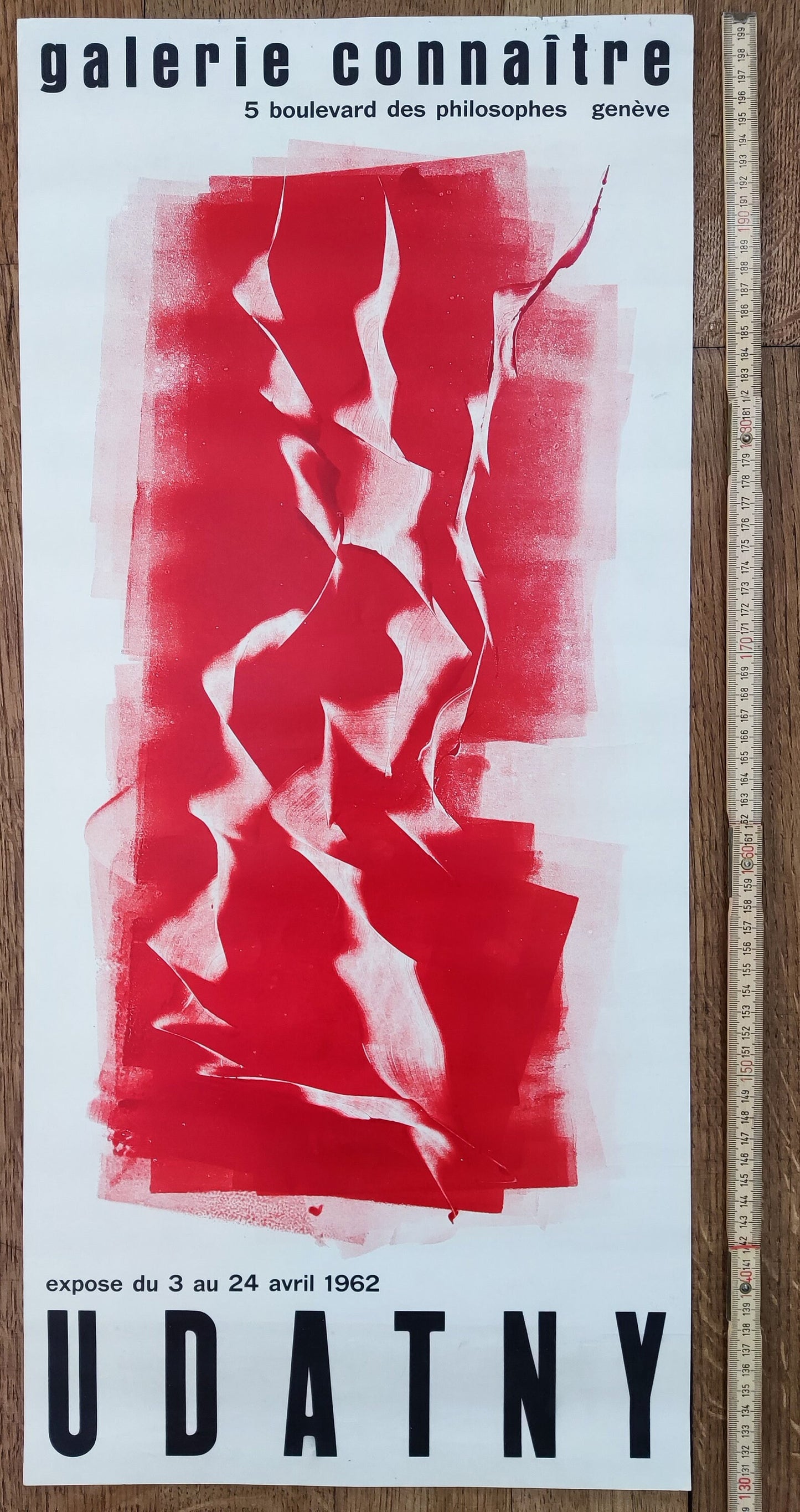 Vladimir Udatny original art poster - 12.6"×27.6" (32×70cm)