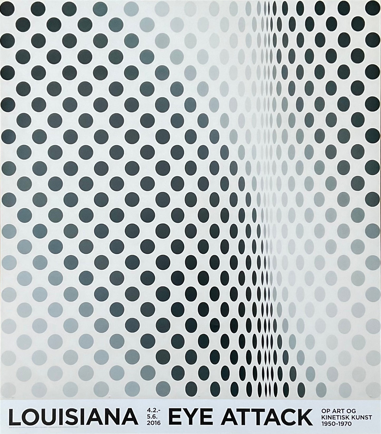Bridget Riley art exhibition poster - 23.2"×26.8" (59×68cm)