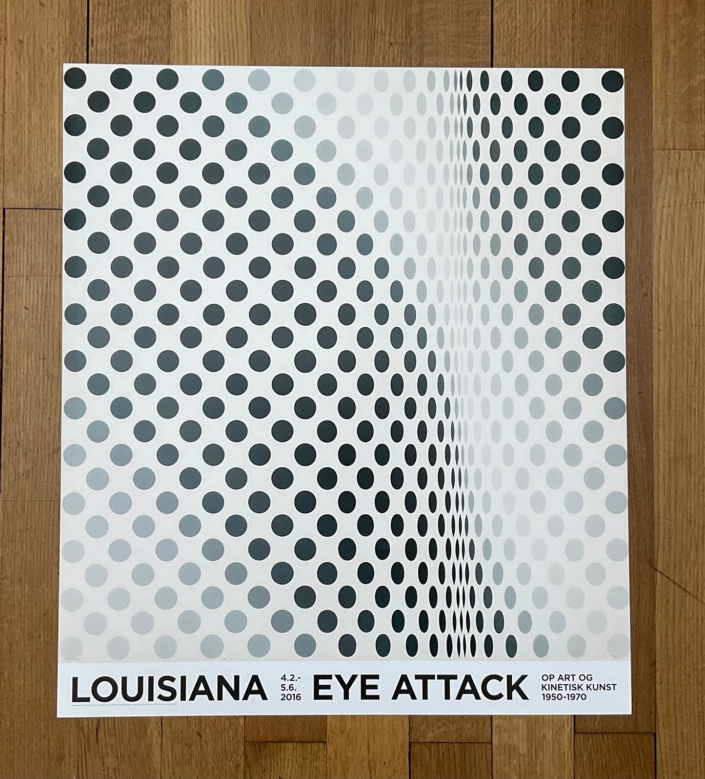 Bridget Riley art exhibition poster - 23.2"×26.8" (59×68cm)