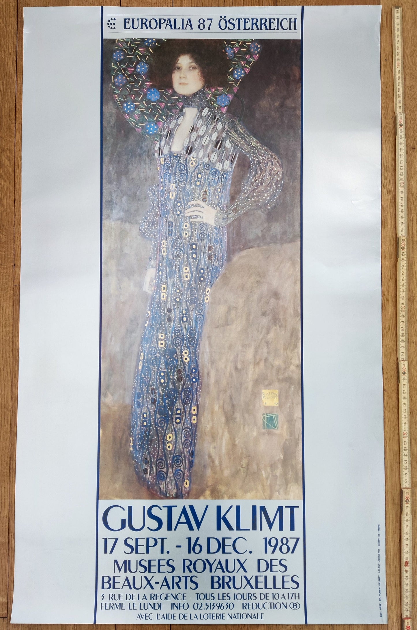 Gustav Klimt original art poster - 23.0"×38.7" (58.5×98.4cm)