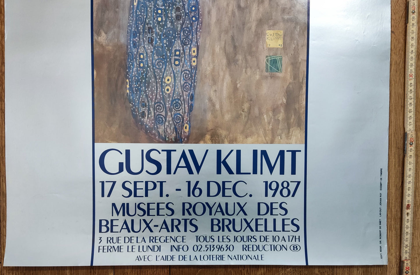 Gustav Klimt original art poster - 23.0"×38.7" (58.5×98.4cm)