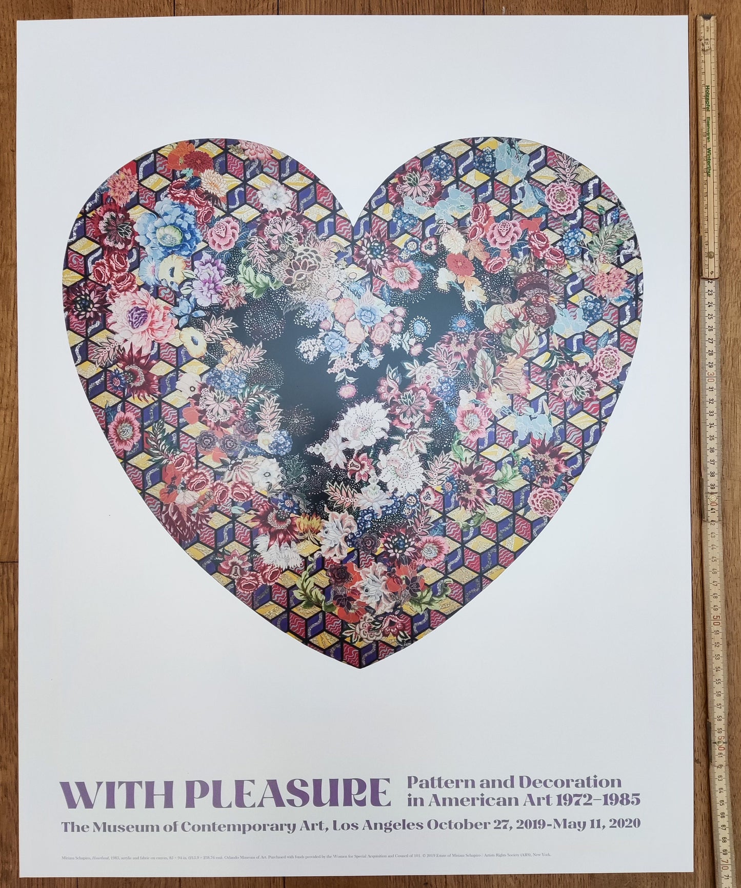 Miriam Schapiro original art poster - 28.0"×35.0" (71.2×88.8cm)