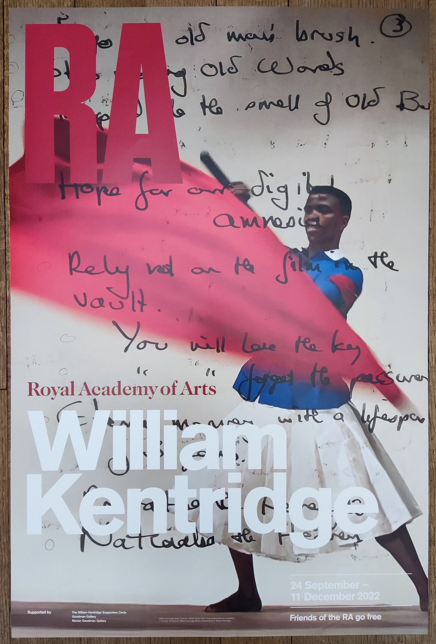 William Kentridge original art poster - 20.1"×29.9" (51×76cm)