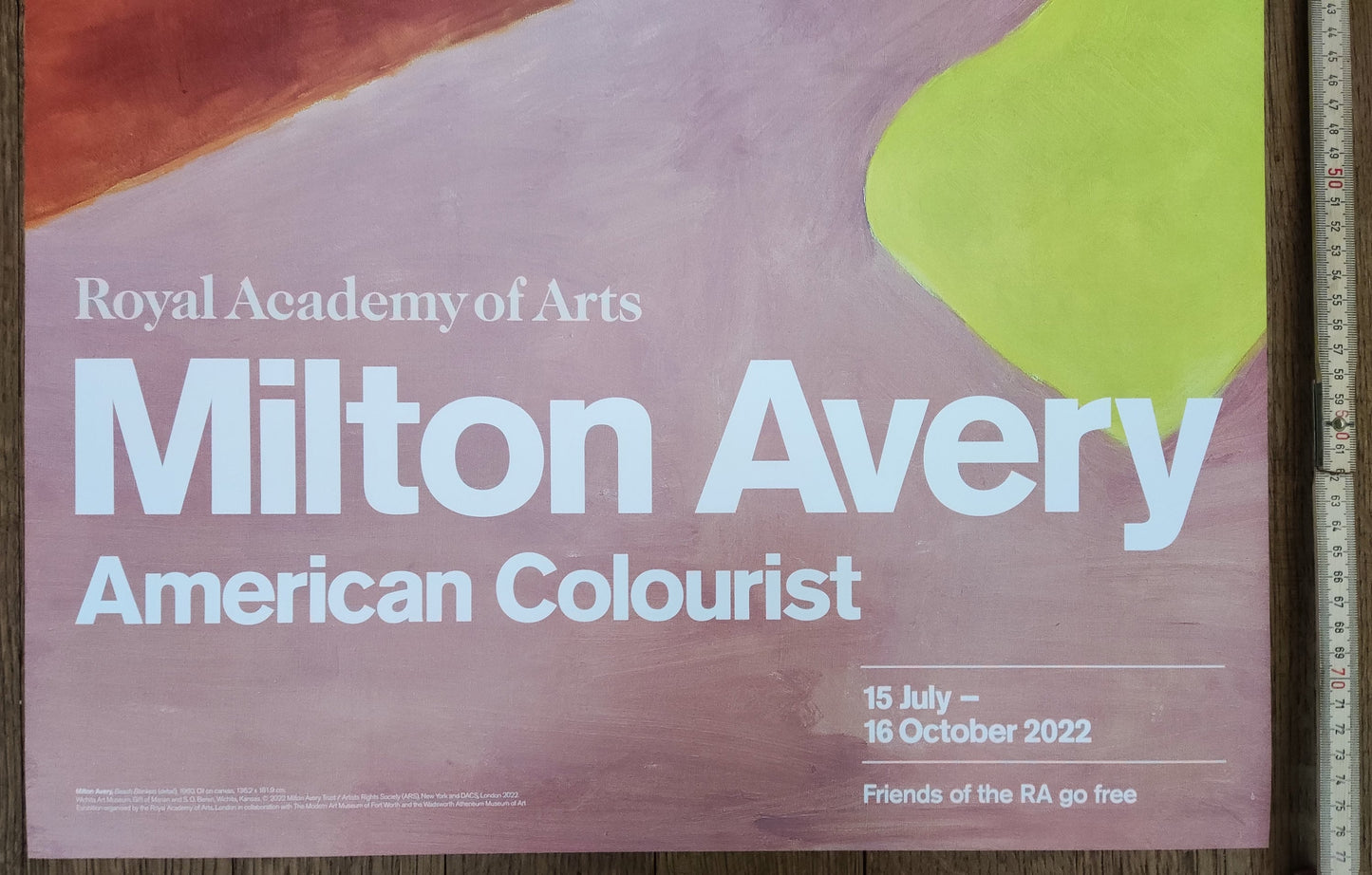 Milton Avery original art poster - 20.1"×29.9" (51×76cm)