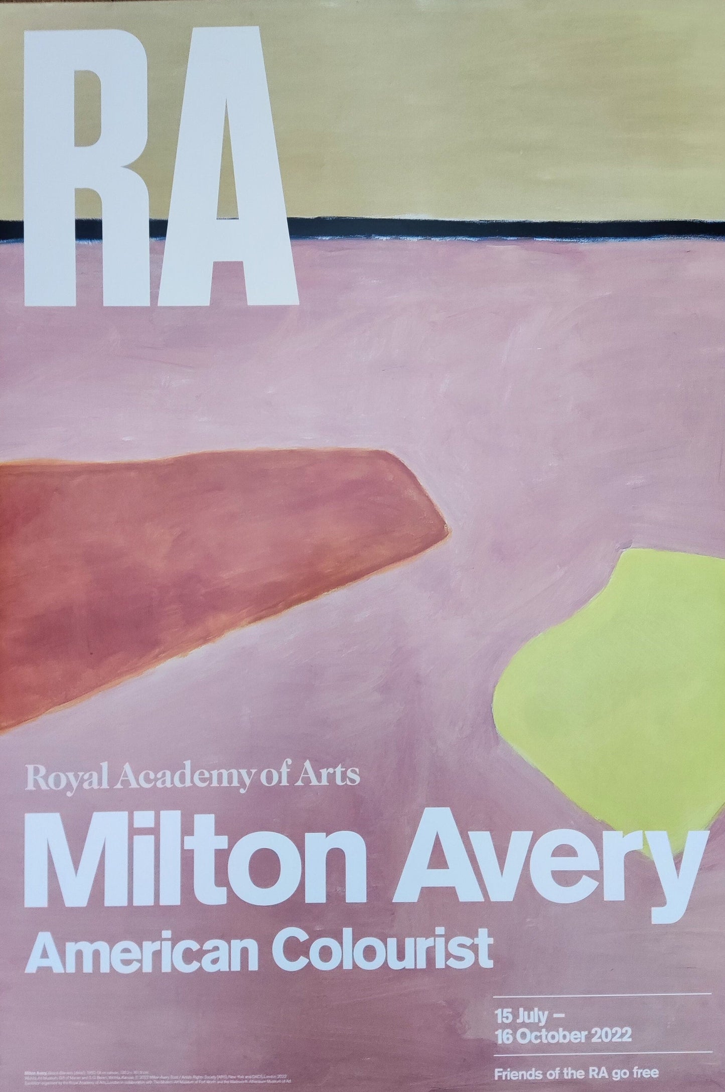 Milton Avery original art poster - 20.1"×29.9" (51×76cm)