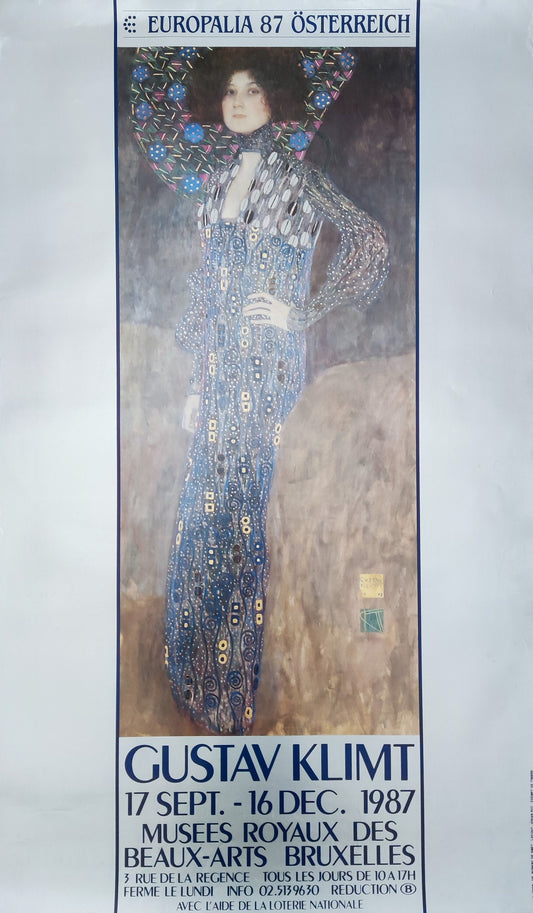Gustav Klimt original art poster - 23.0"×38.7" (58.5×98.4cm)