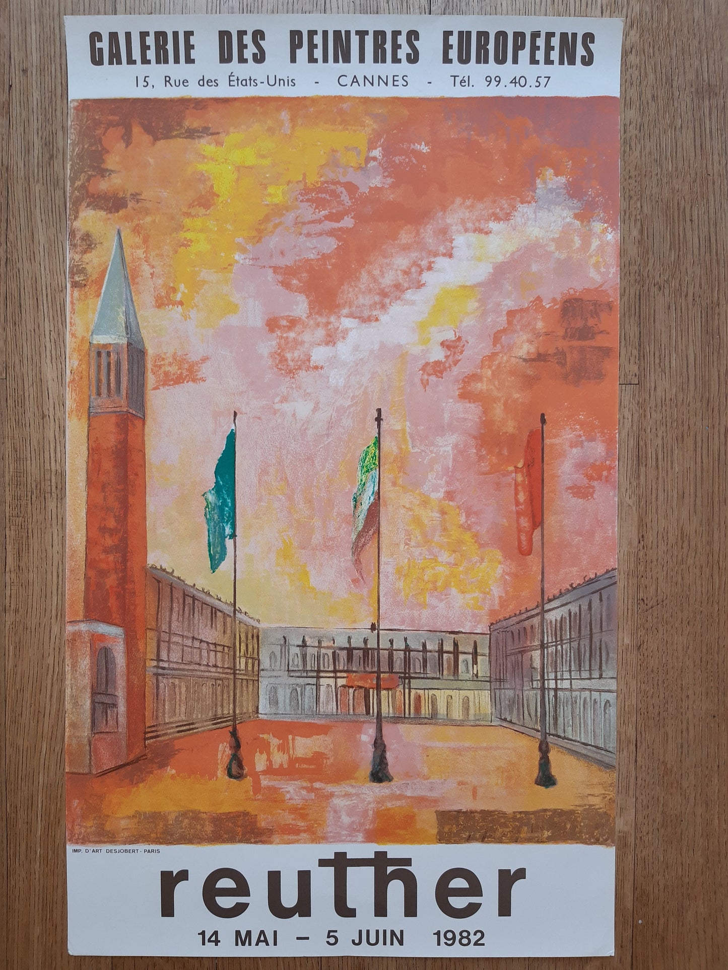Wolfgang Reuther vintage art poster - 17.3"×29.7" (44×75.5cm)
