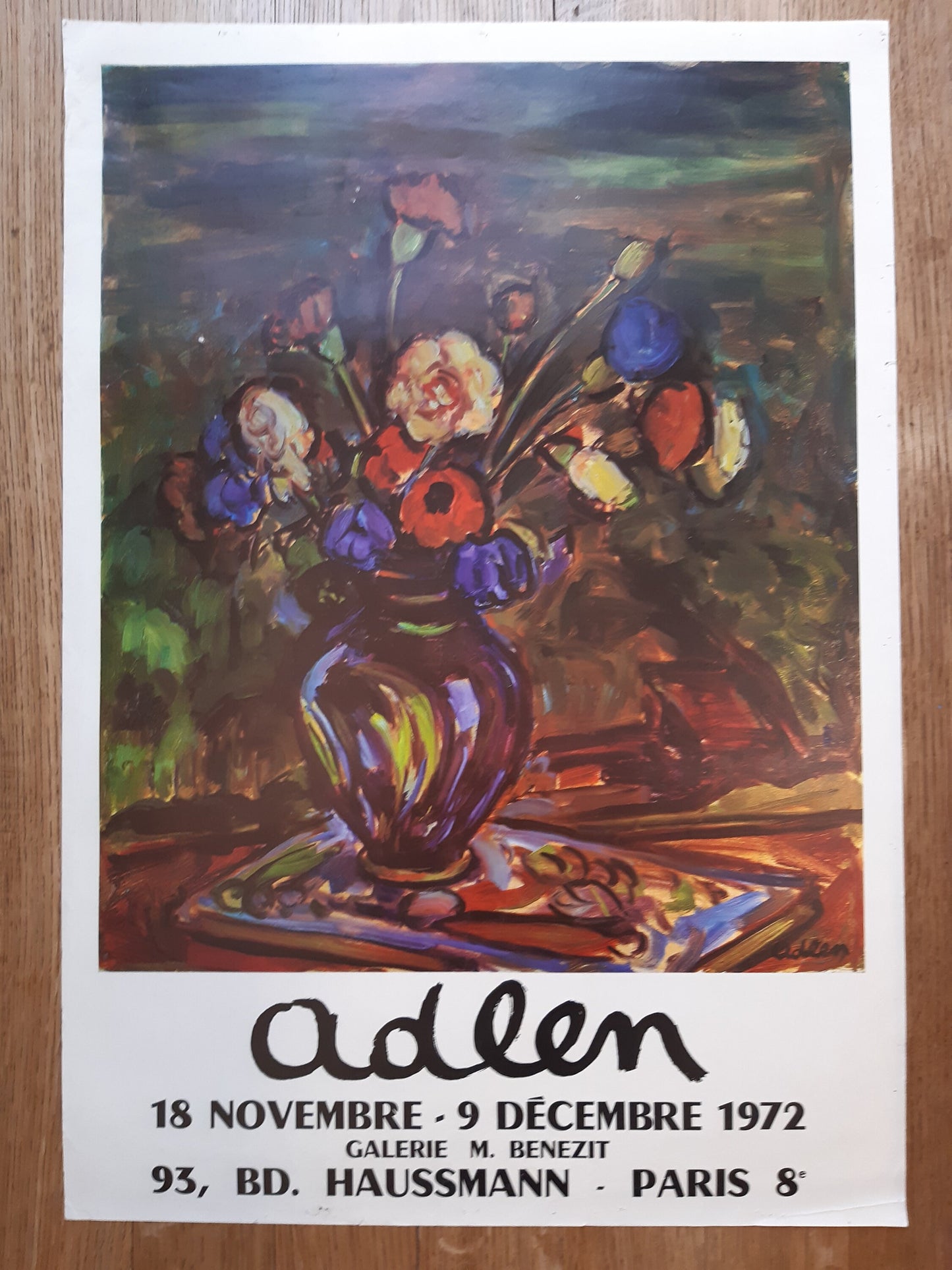 Michel Adlen vintage art poster - 19.7"×28.1" (50×71.5cm)