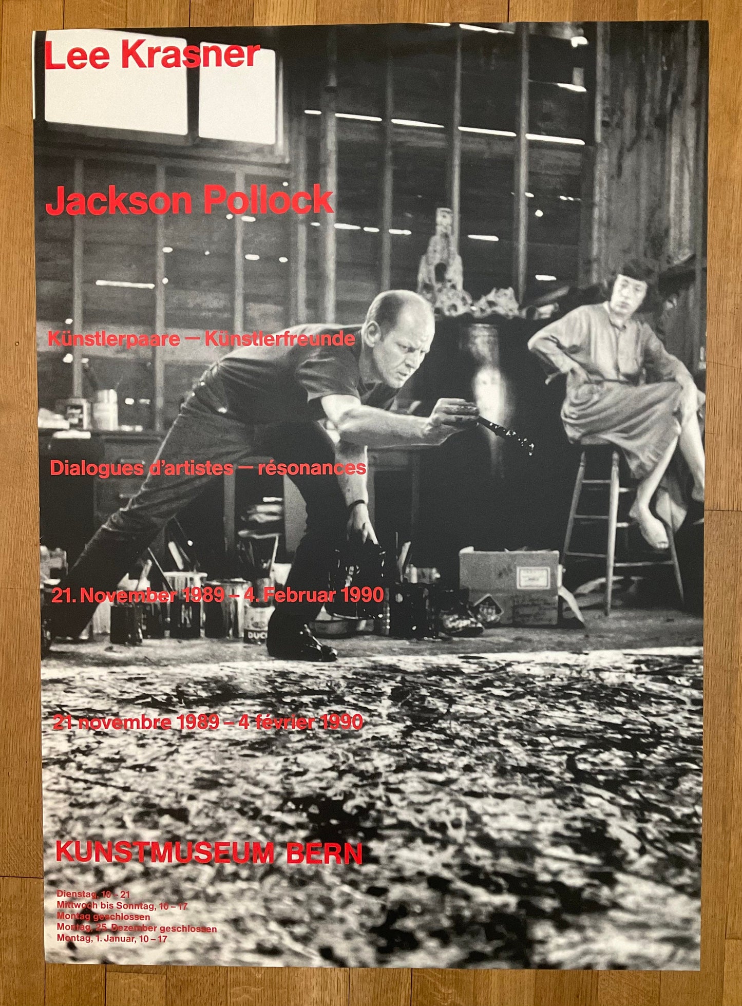 Krasner Pollock original art poster - 35.6"×50.4" (90.5×128cm)
