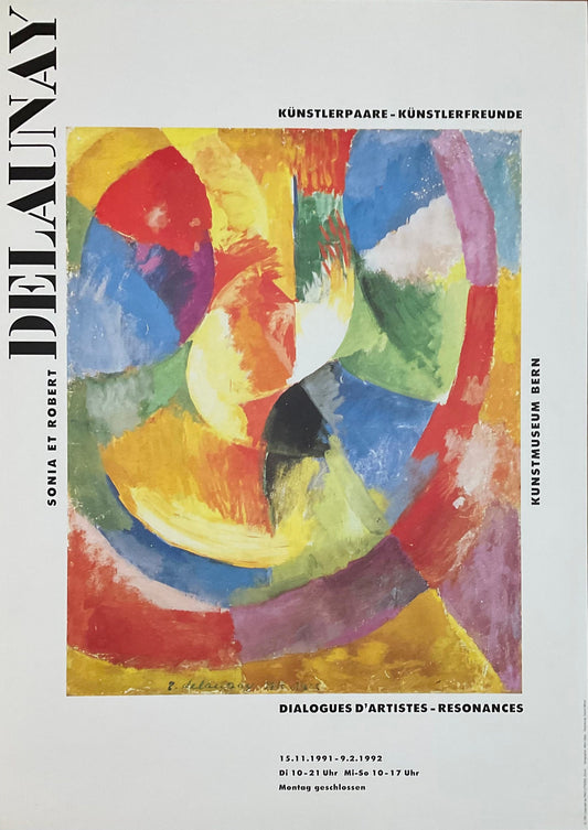 Sonia & Robert Delaunay original art poster - 35.6"×50.2" (90.5×127.5cm)