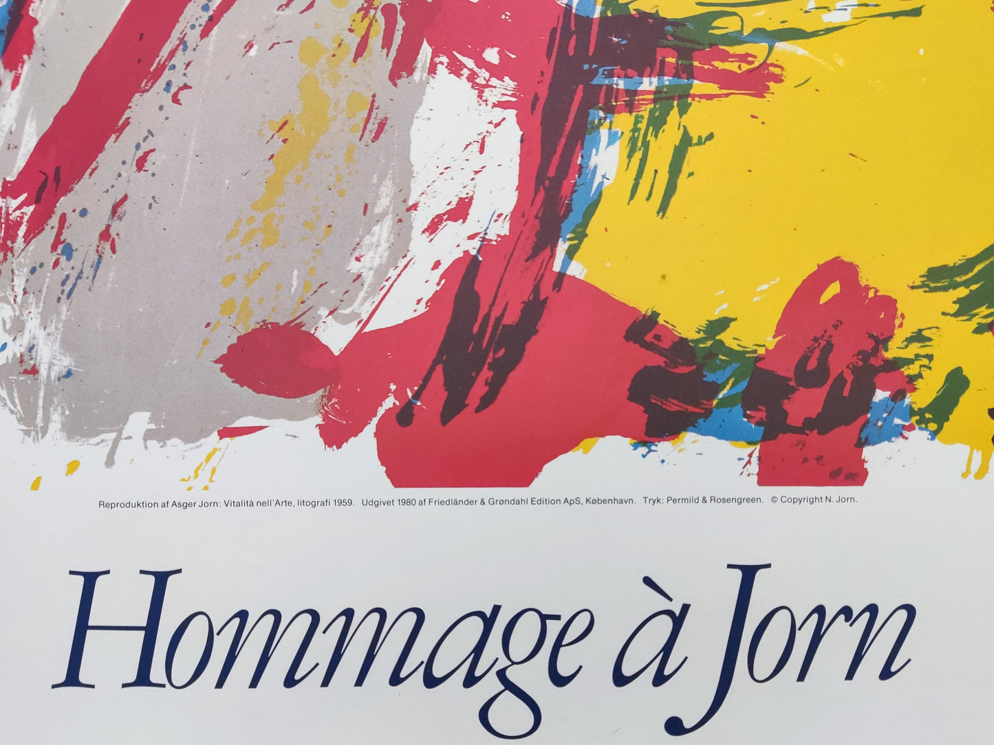 Asger Jorn original art poster - 25.6"×39.4" (65×100cm)
