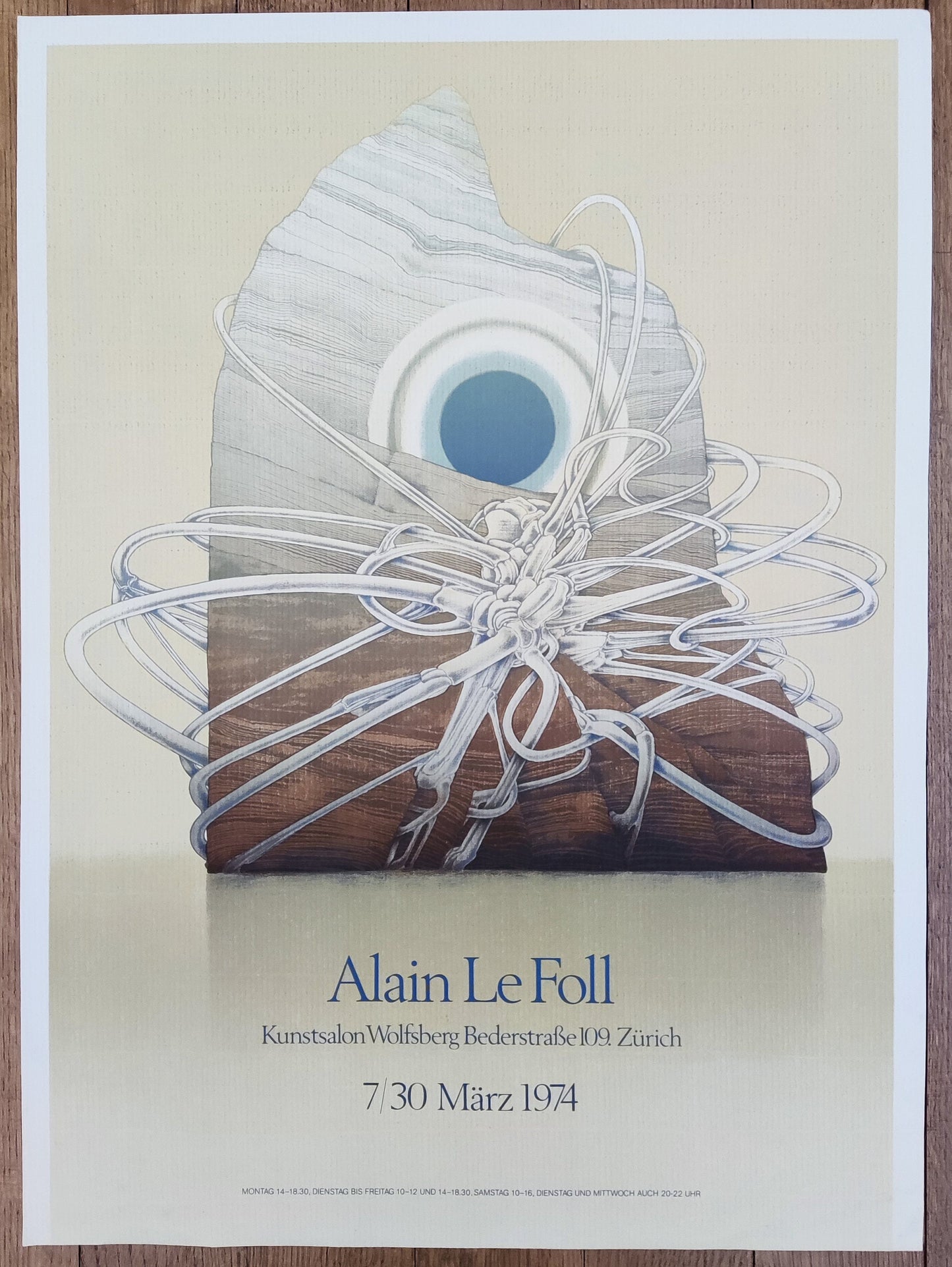 Alain Le Foll vintage art poster - 17.9"×24.4" (45.5×62cm)