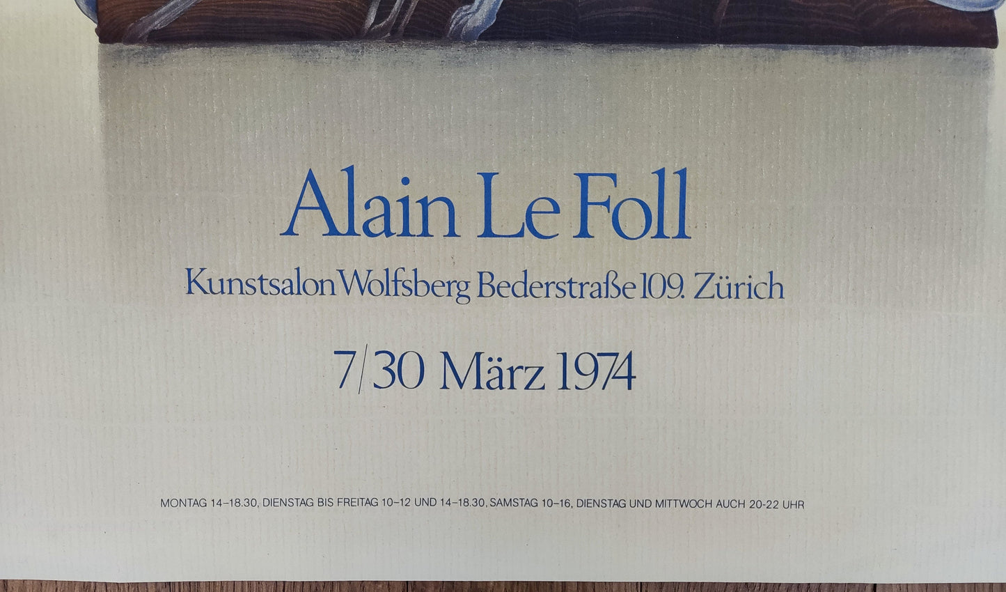 Alain Le Foll vintage art poster - 17.9"×24.4" (45.5×62cm)