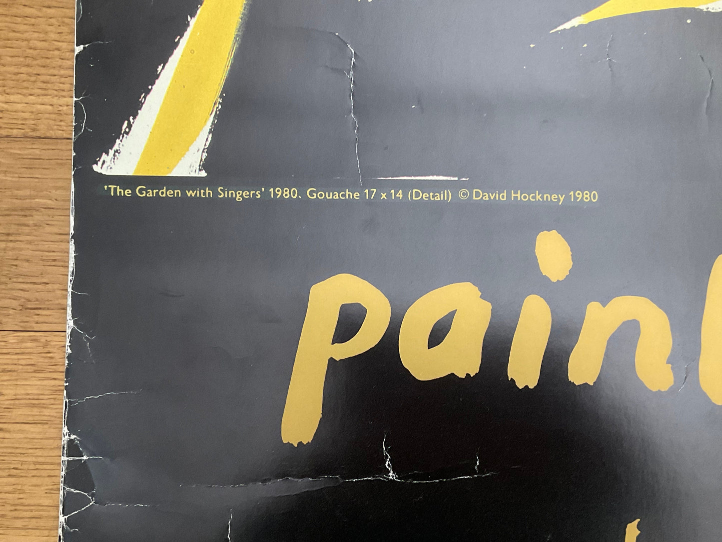 David Hockney paints the stage vintage poster used - 40.2"×56.3" (102×143cm)
