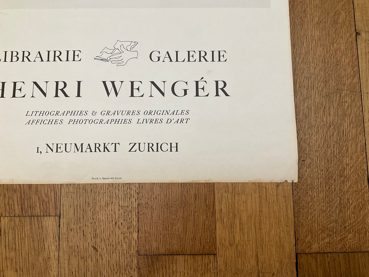 Henri Wengér vintage poster - 16.5"×25.6" (42×65cm)