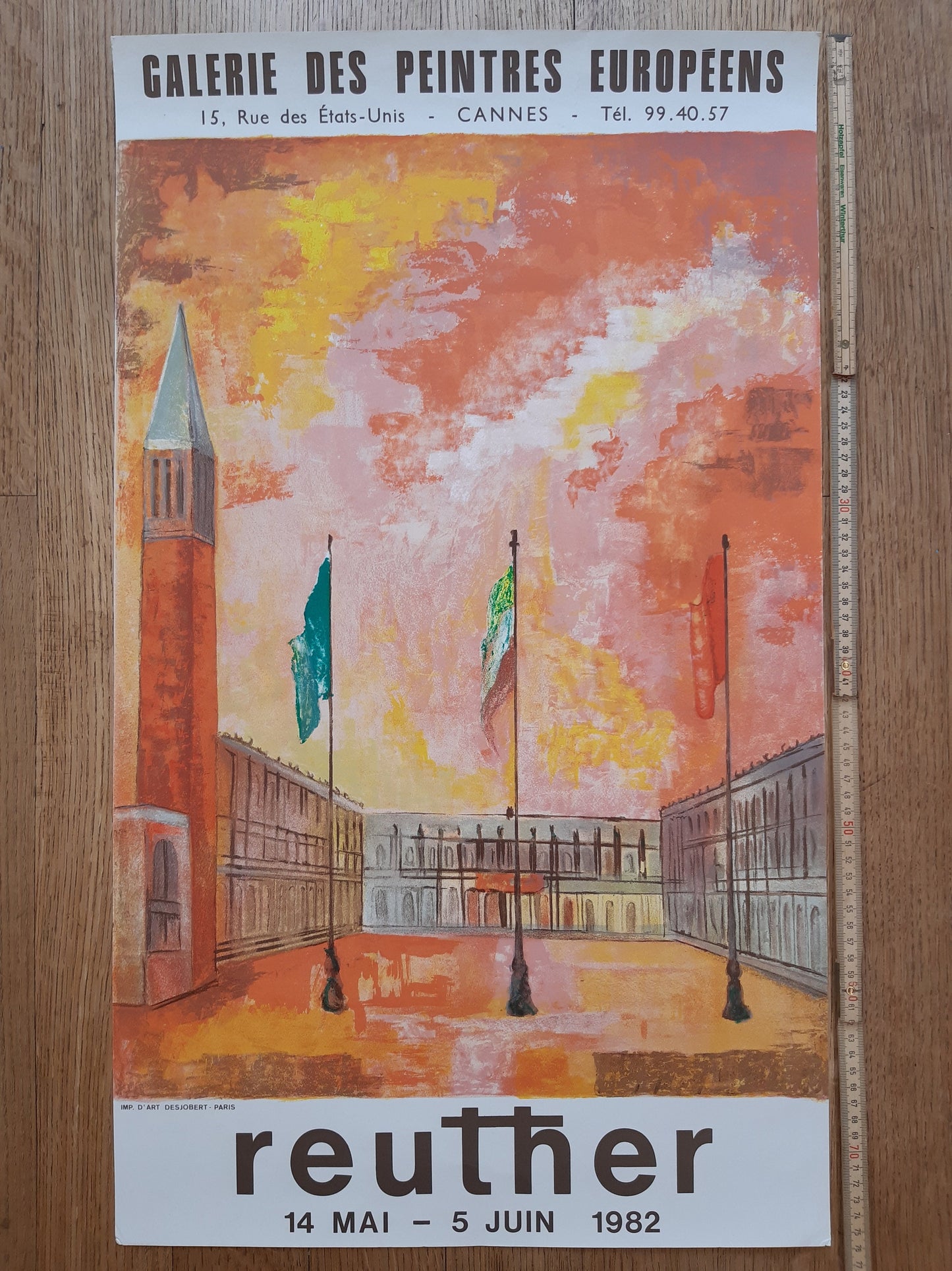 Wolfgang Reuther vintage art poster - 17.3"×29.7" (44×75.5cm)