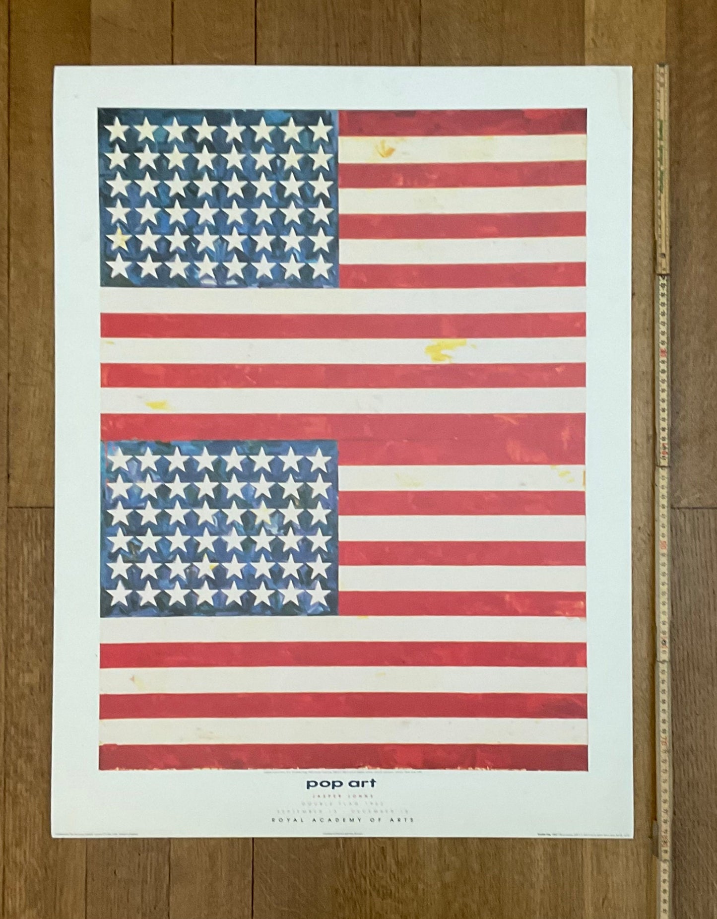 Jasper Johnes vintage art poster double flag - 23.6"×31.5" (60×80cm)