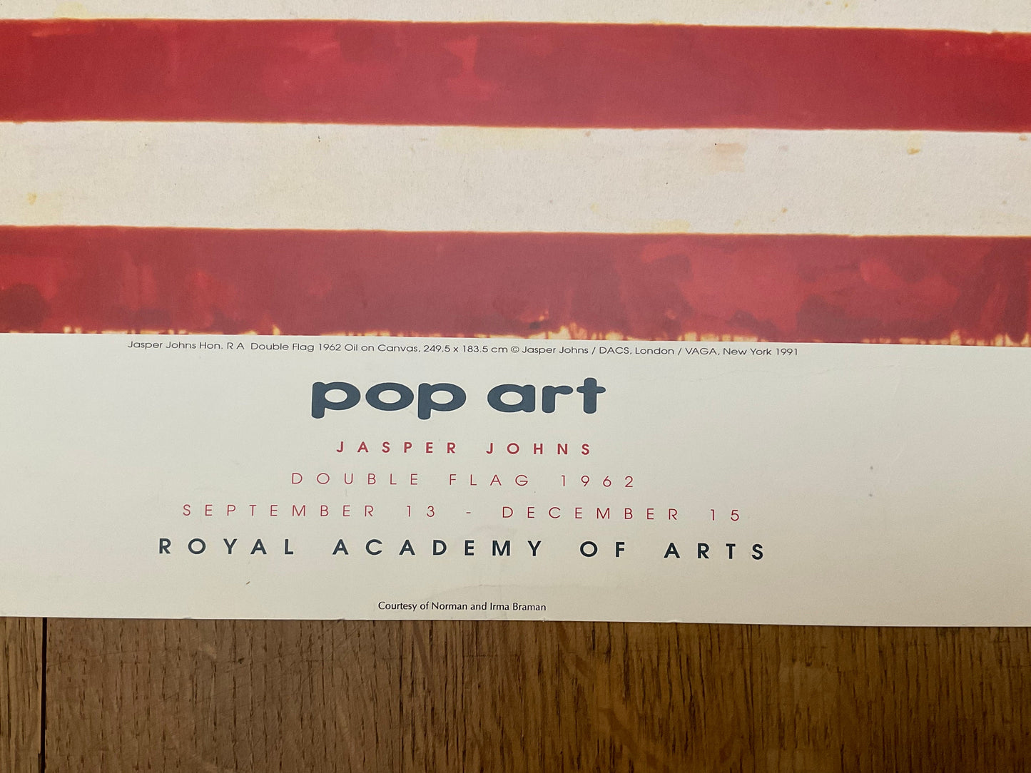 Jasper Johnes vintage art poster double flag - 23.6"×31.5" (60×80cm)