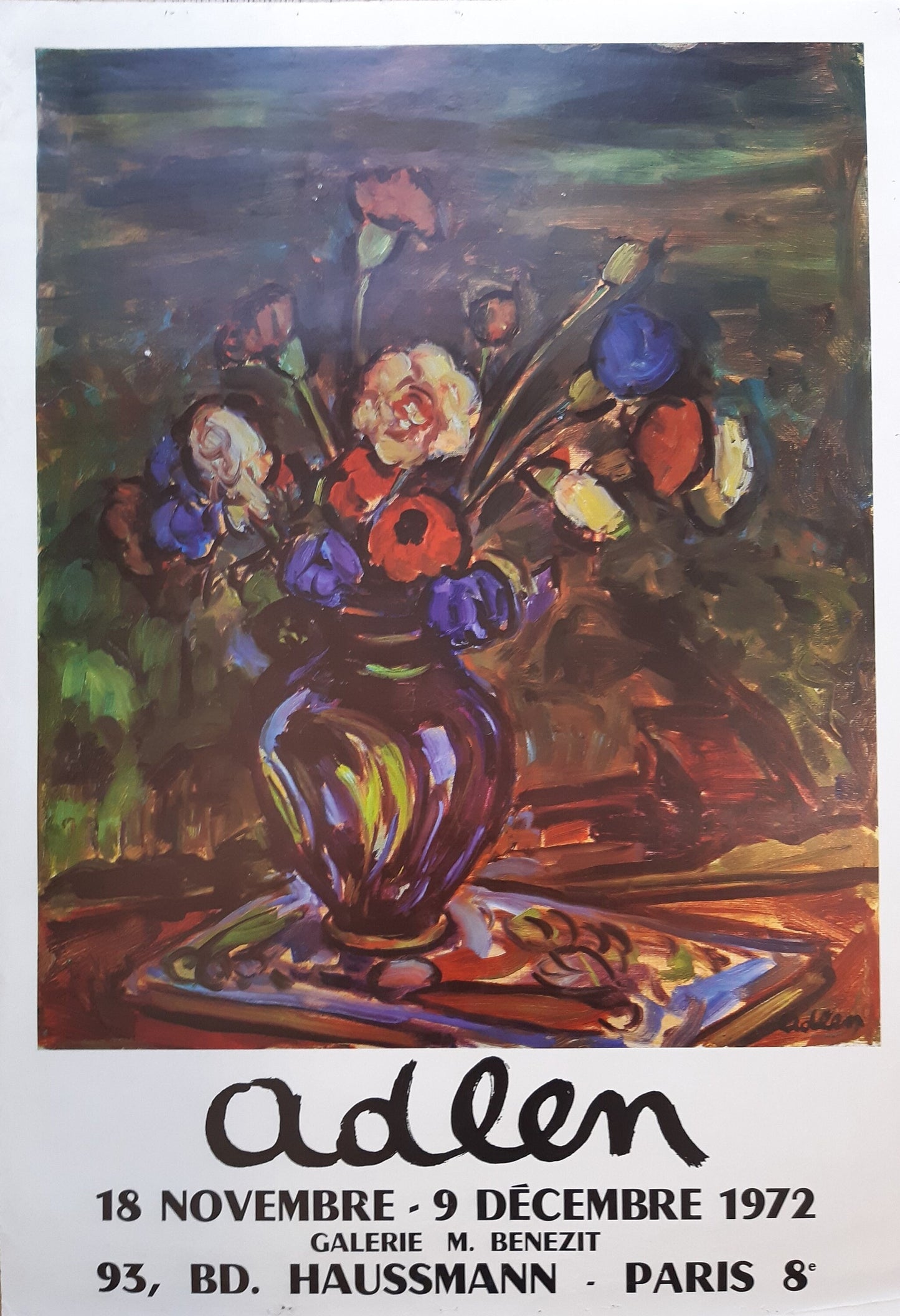 Michel Adlen vintage art poster - 19.7"×28.1" (50×71.5cm)