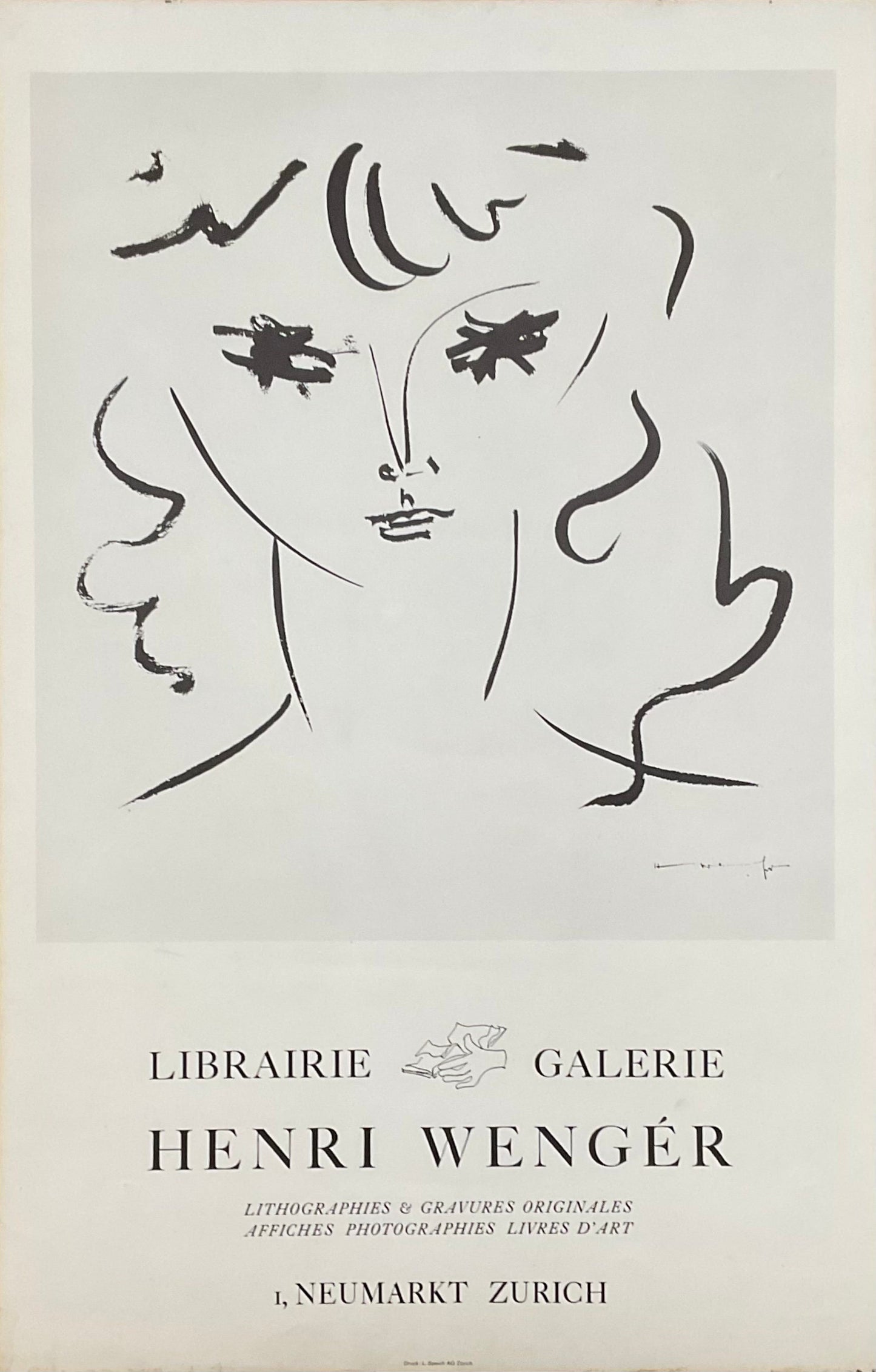 Henri Wengér vintage poster - 16.5"×25.6" (42×65cm)