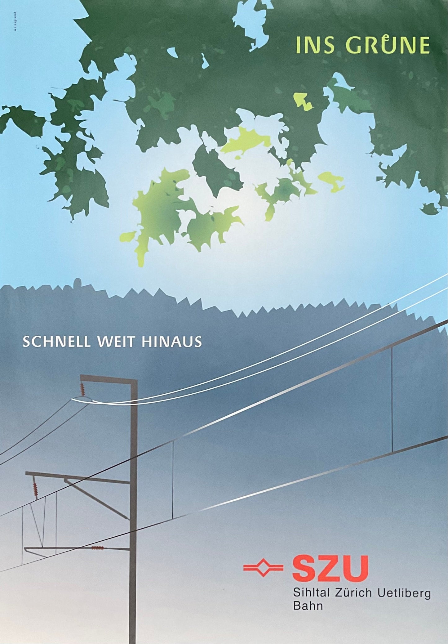 SZU - Grüne art exhibition poster - 27.6"×39.4" (70×100cm)