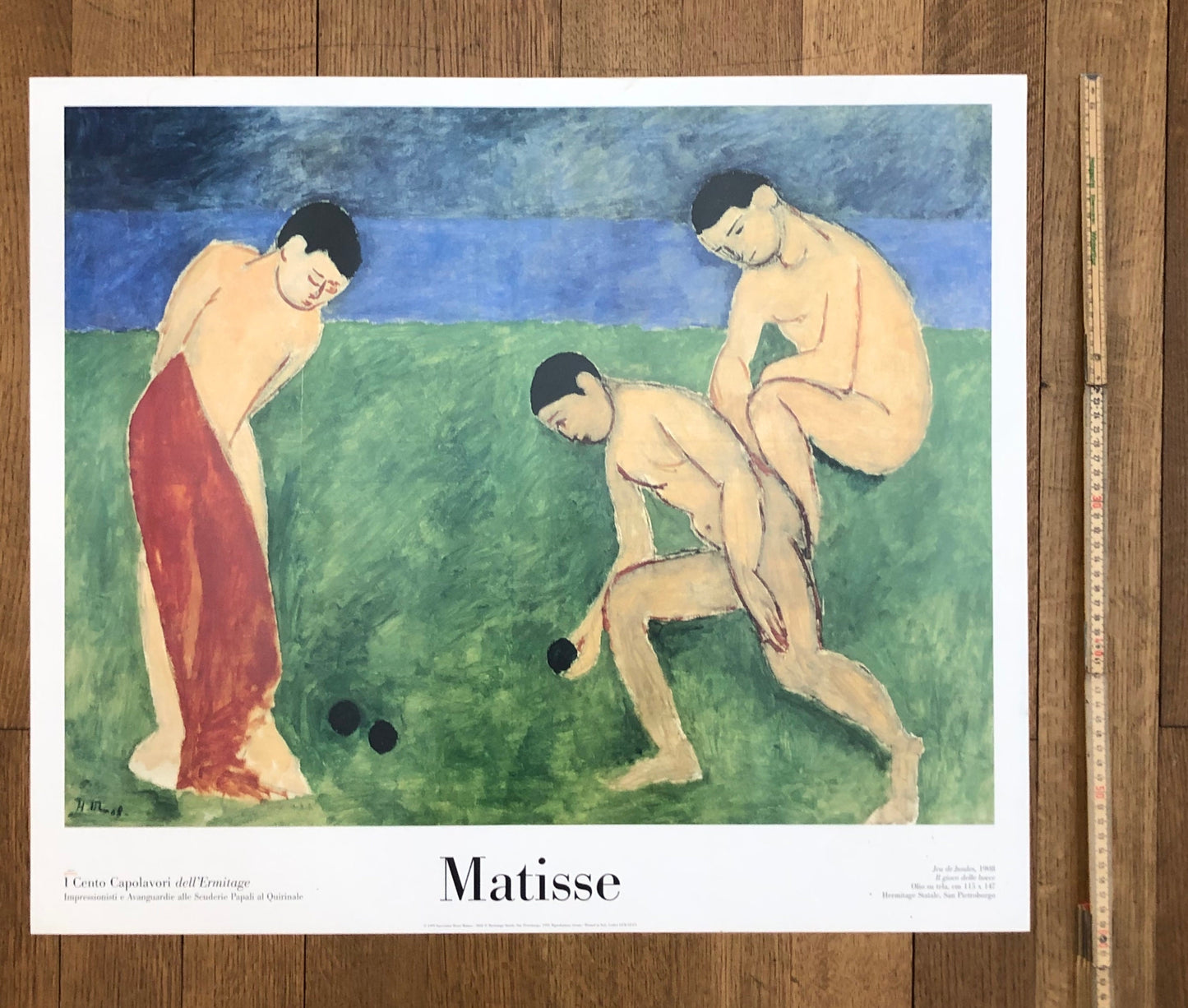 Henry Matisse vintage art exhibition poster used - 23.6"×27.6" (60×70cm)