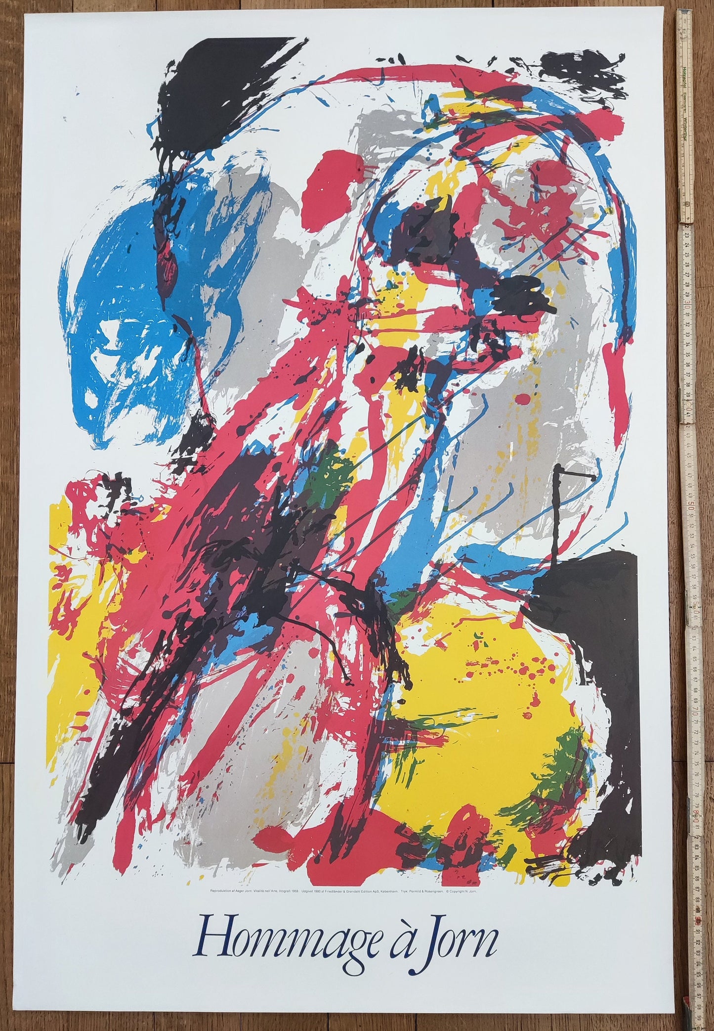 Asger Jorn original art poster - 25.6"×39.4" (65×100cm)