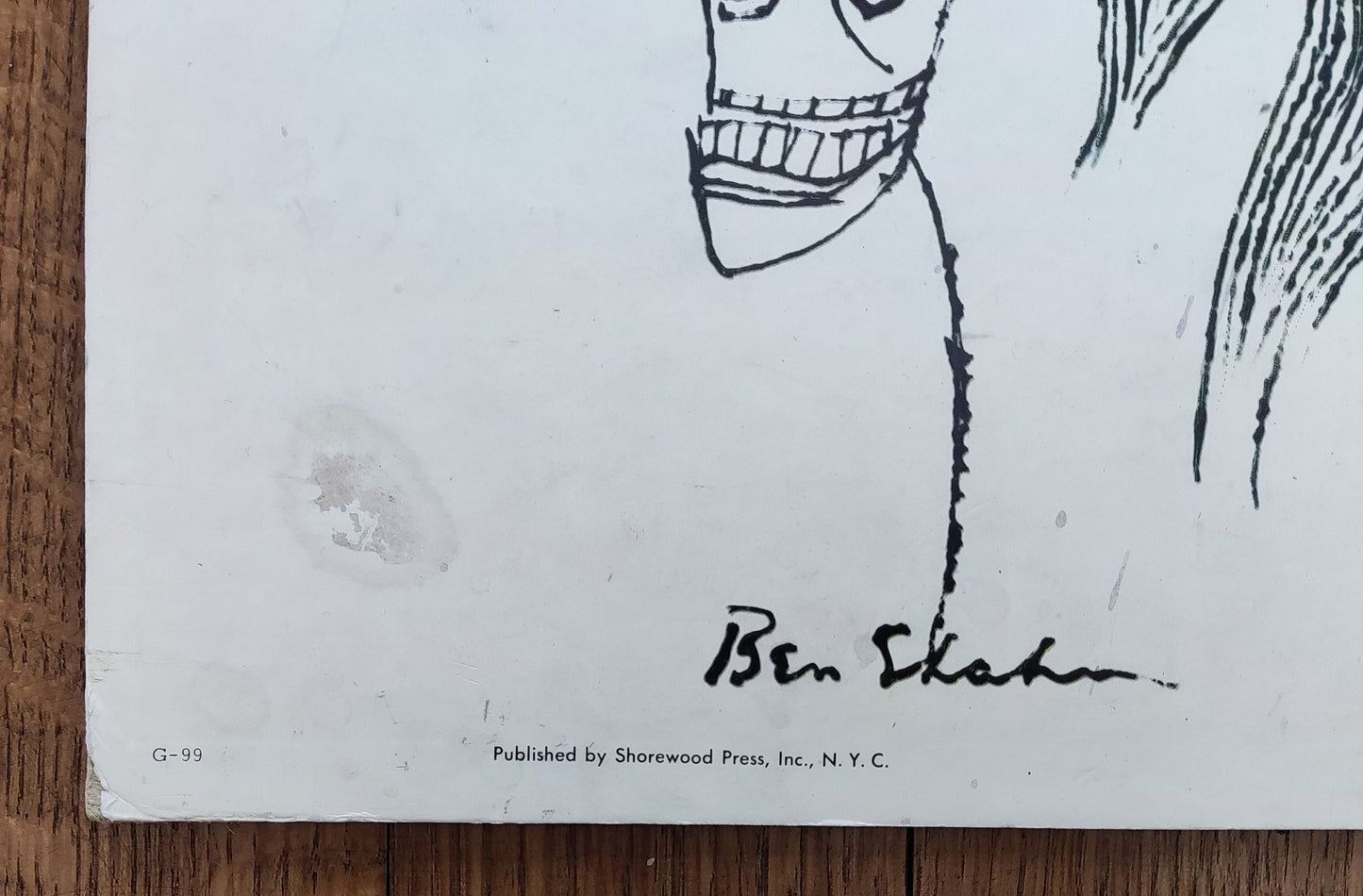 Ben Shahn original art poster used - 22.0"×28.0" (56×71cm)