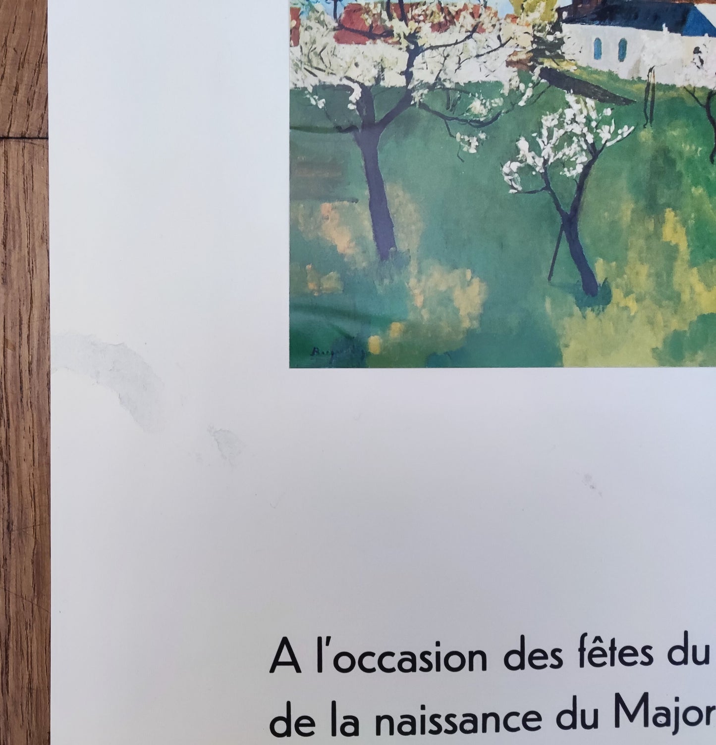 Georges Borgeaud  original art poster - 13.8"×26.8" (35×68cm)