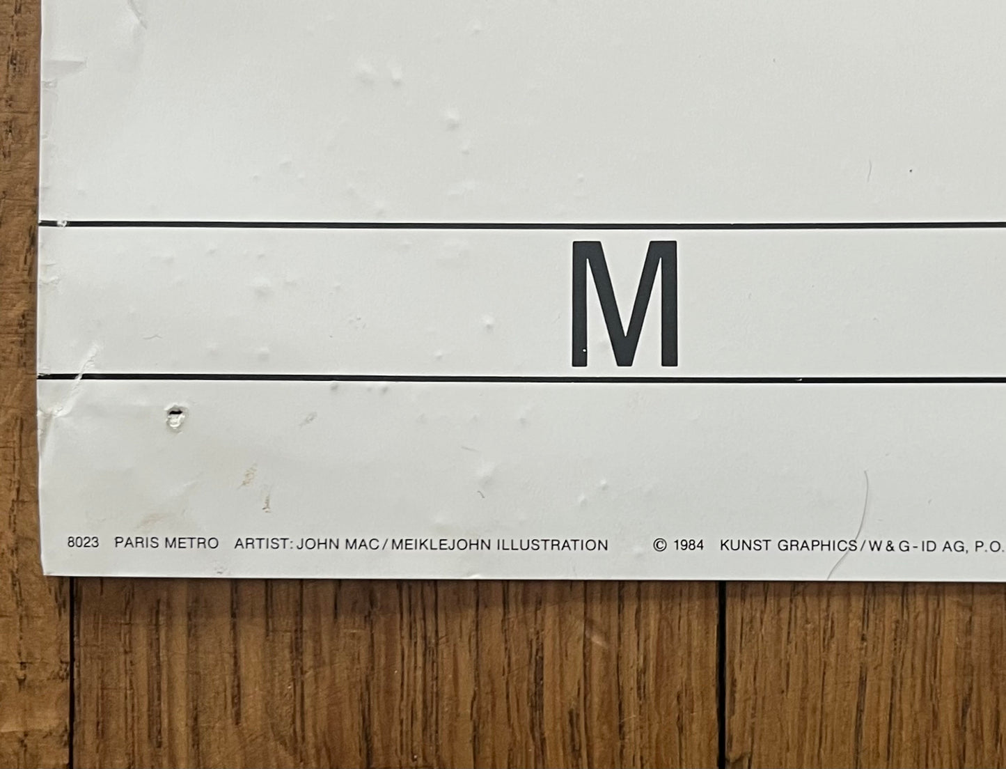 Paris Metro original art poster - 23.6"×31.5" (60×80cm)