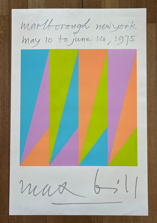 Max Bill original art poster - 24.8"×37.4" (63×95cm)