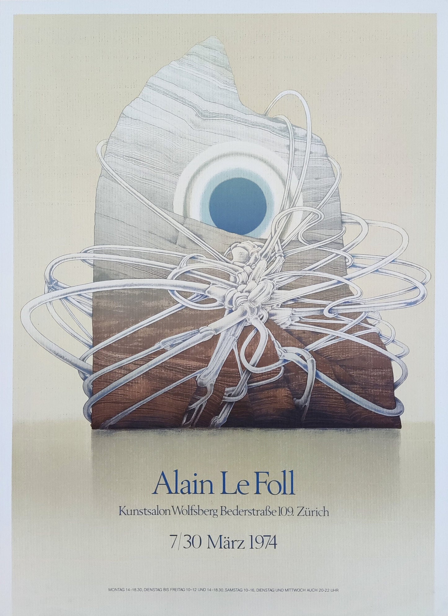 Alain Le Foll vintage art poster - 17.9"×24.4" (45.5×62cm)