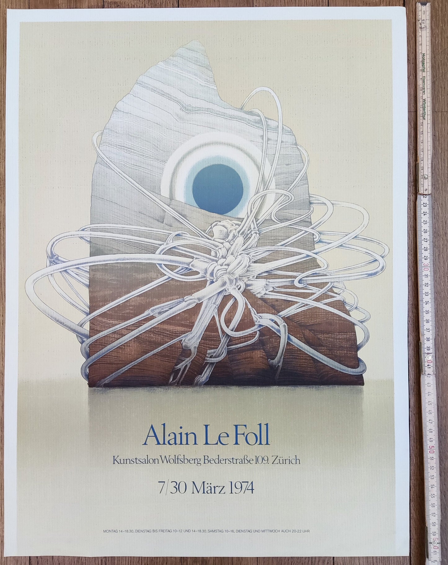 Alain Le Foll vintage art poster - 17.9"×24.4" (45.5×62cm)
