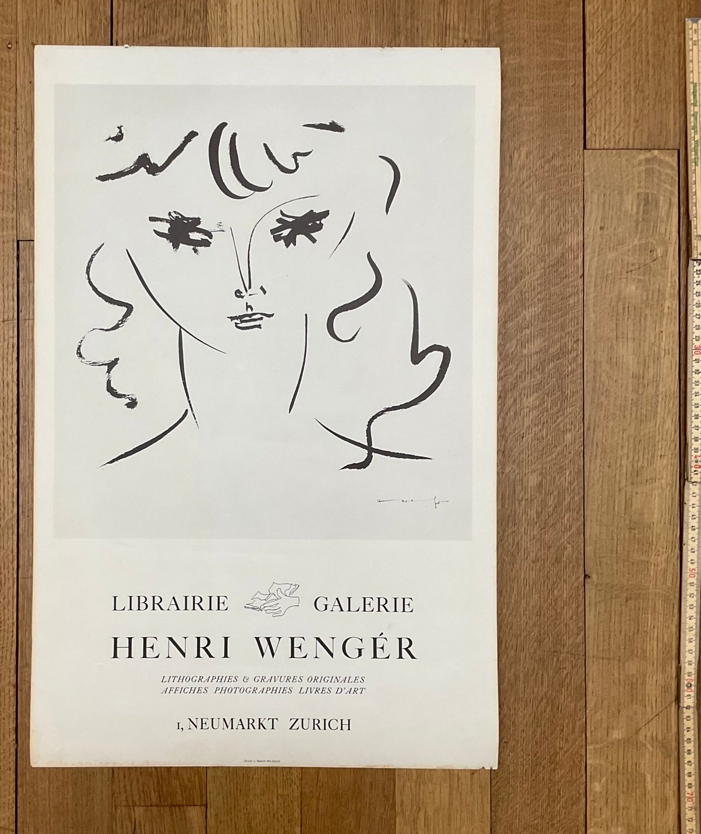 Henri Wengér vintage poster - 16.5"×25.6" (42×65cm)