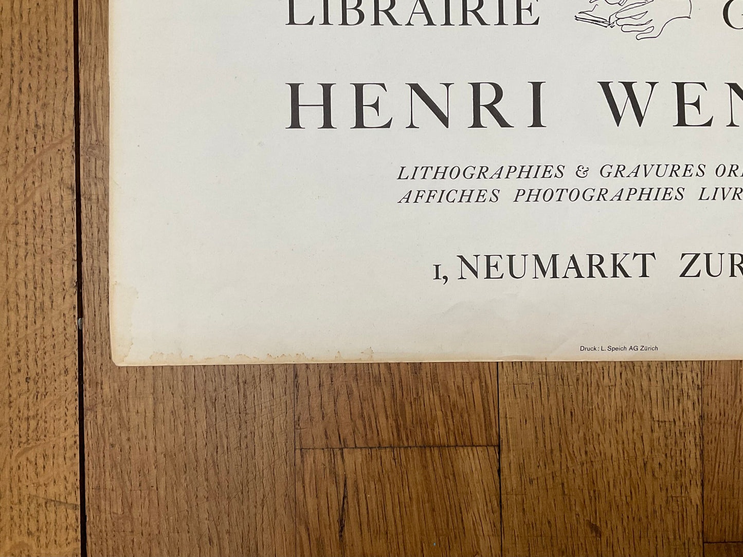Henri Wengér vintage poster - 16.5"×25.6" (42×65cm)