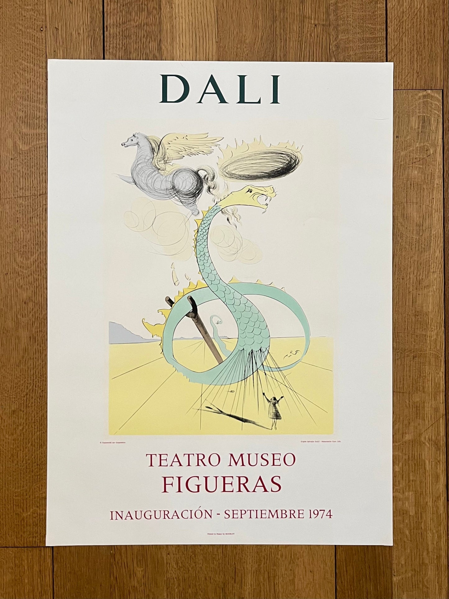 Dali original art poster - 20.5"×28.8" (52×73.2cm)