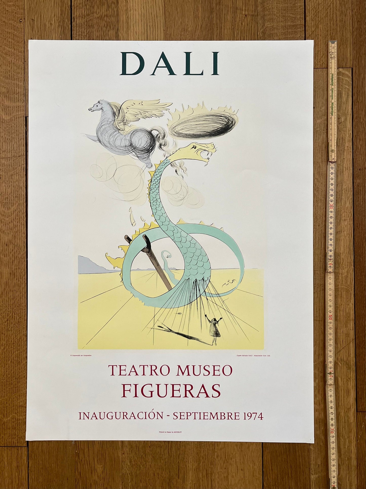 Dali original art poster - 20.5"×28.8" (52×73.2cm)