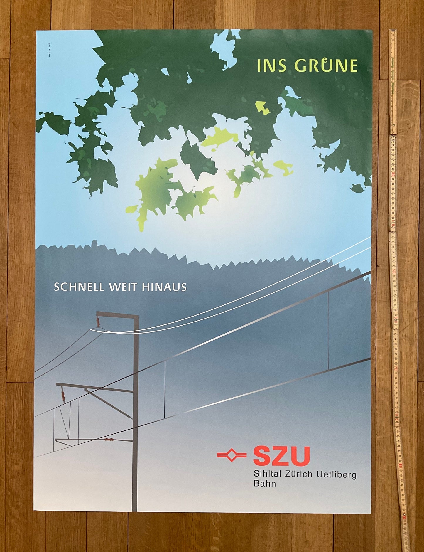 SZU - Grüne art exhibition poster - 27.6"×39.4" (70×100cm)