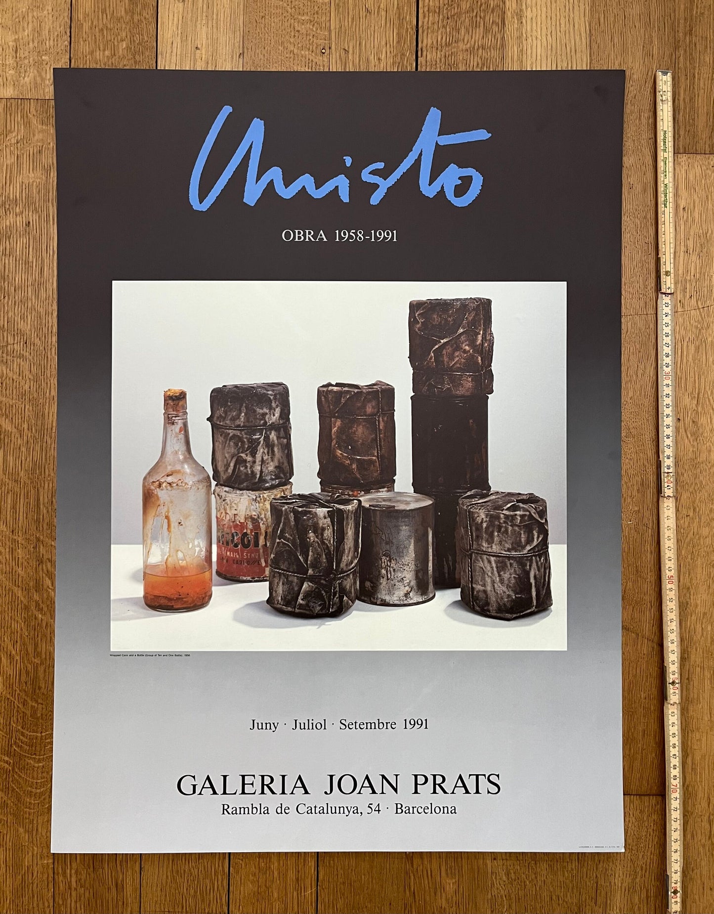 Christo original art poster - 21.9"×30.1" (55.5×76.5cm)
