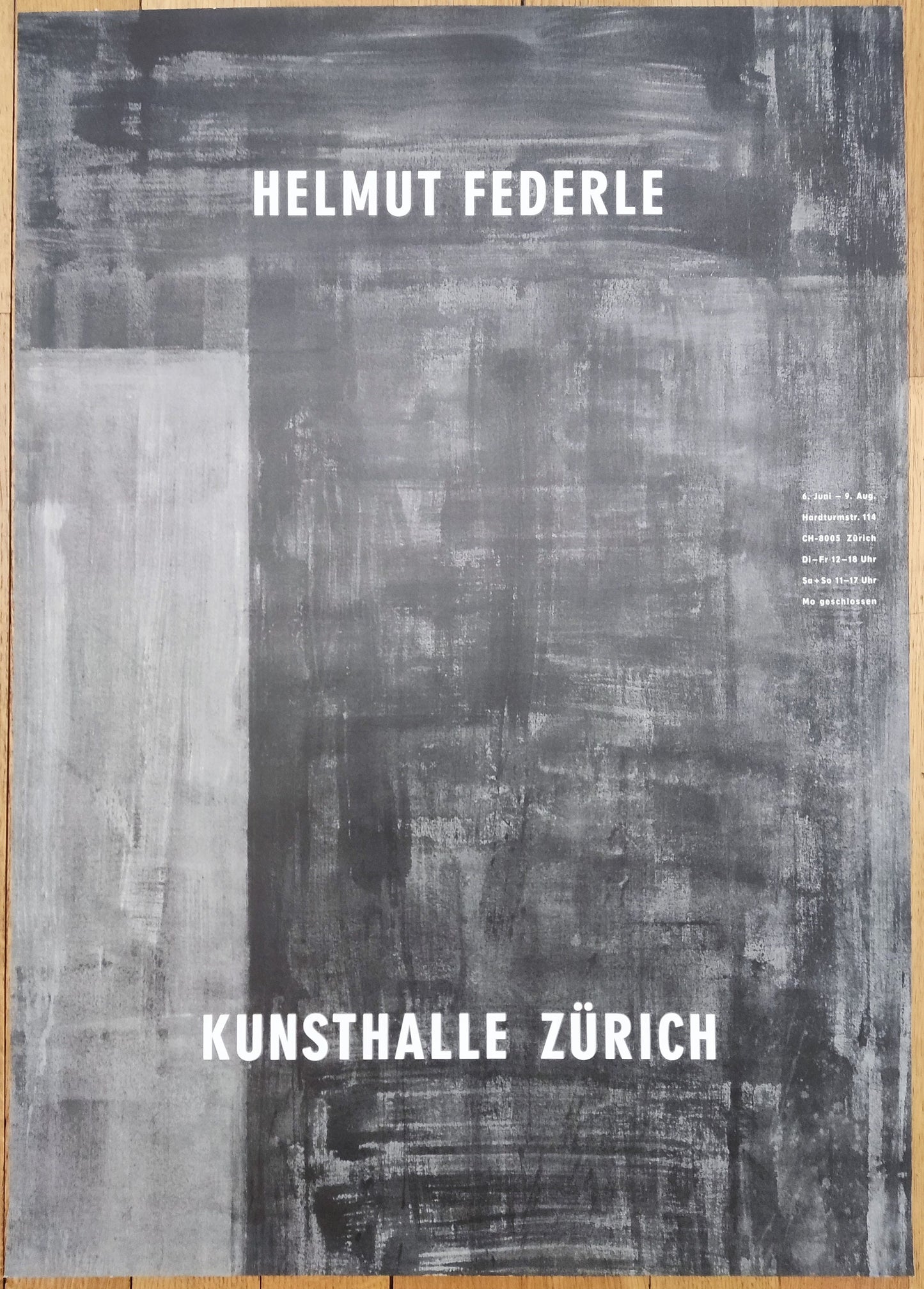 Helmut Federle art exhibition poster - 23.4"×33.1" (59.5×84cm)