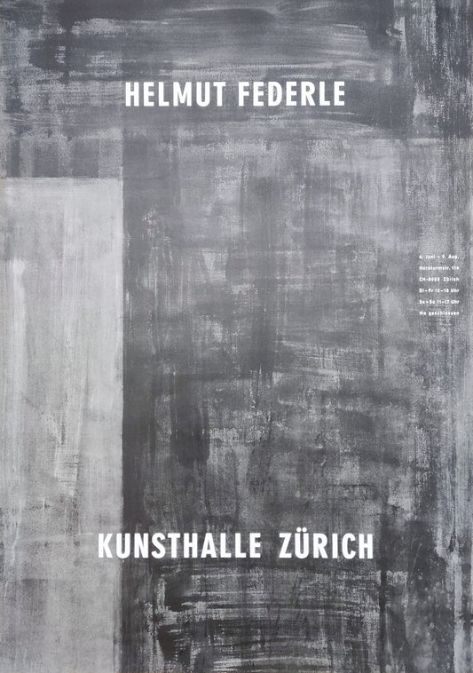 Helmut Federle art exhibition poster - 23.4"×33.1" (59.5×84cm)