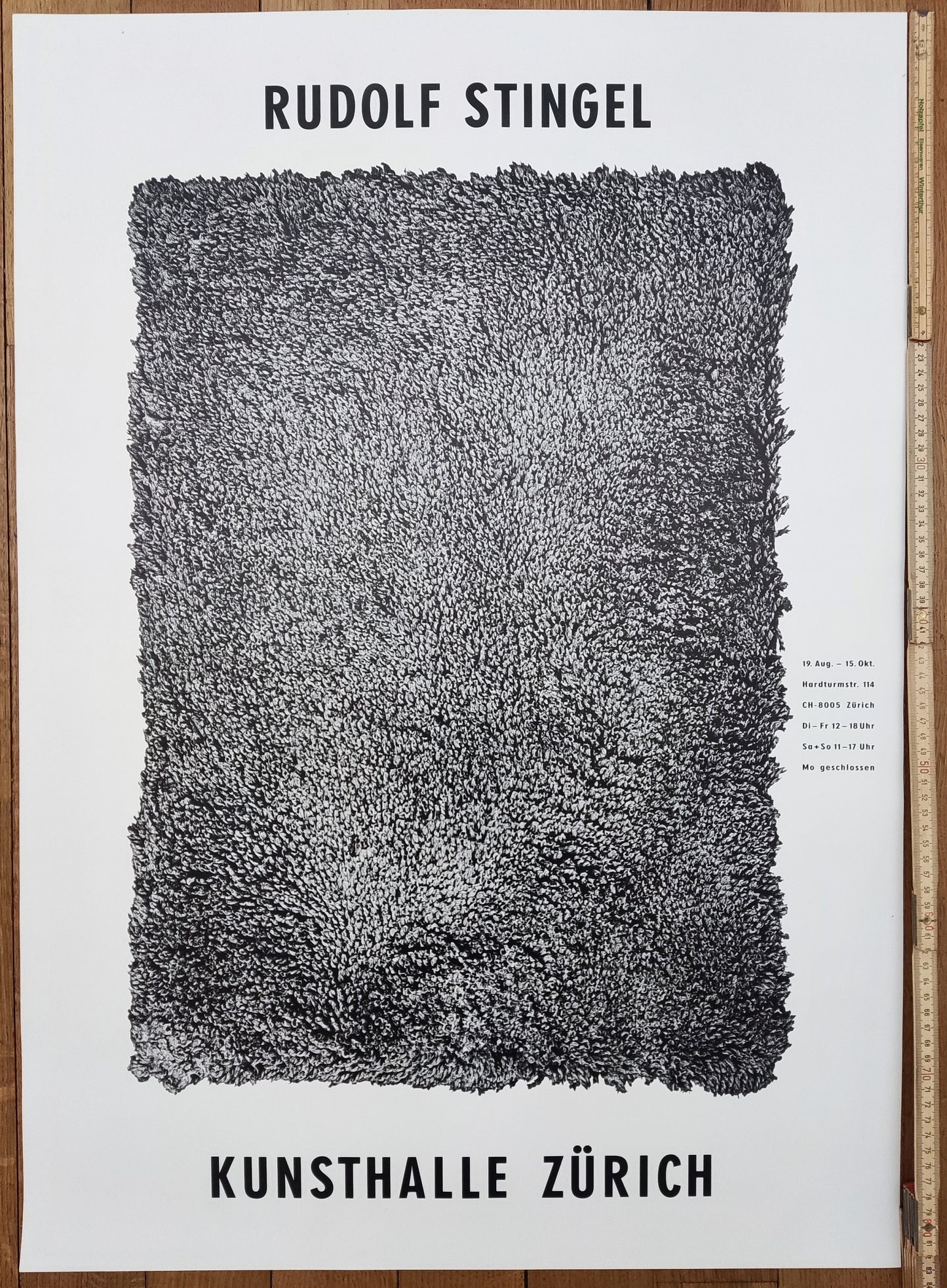 Rudolf Stingel art exhibition poster - 23.4"×33.1" (59.5×84cm)