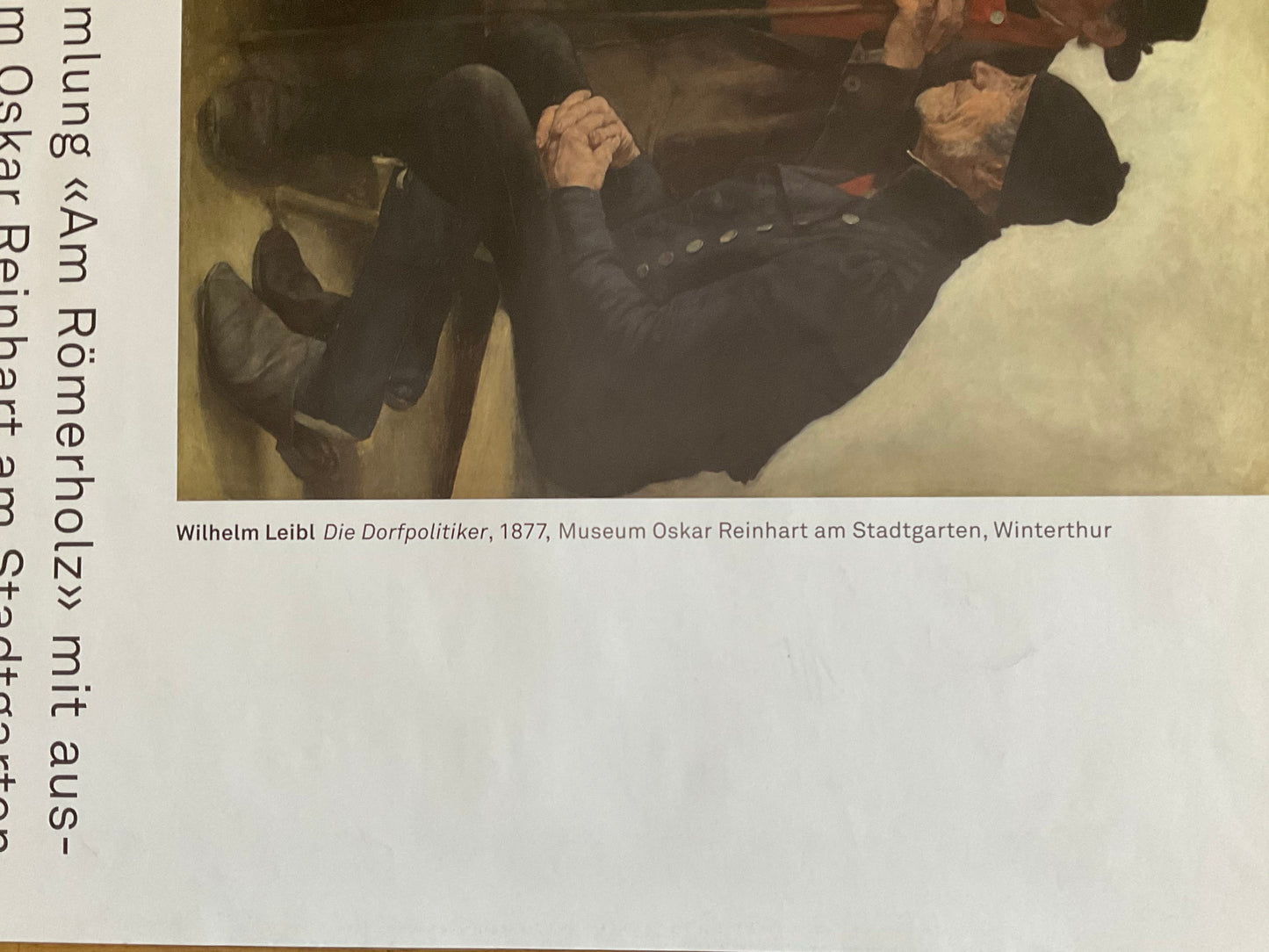 Édouard Manet "Entre nous" original art exhibition poster - 35.4"×50.4" (90×128cm)