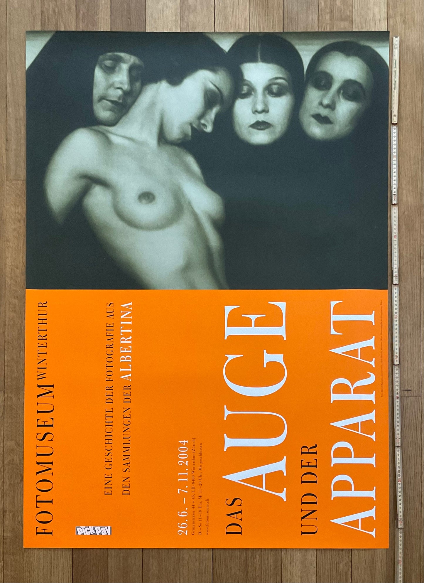 Rudolf Koppitz original art exhibition poster. - 35.4"×50.4" (90×128cm)
