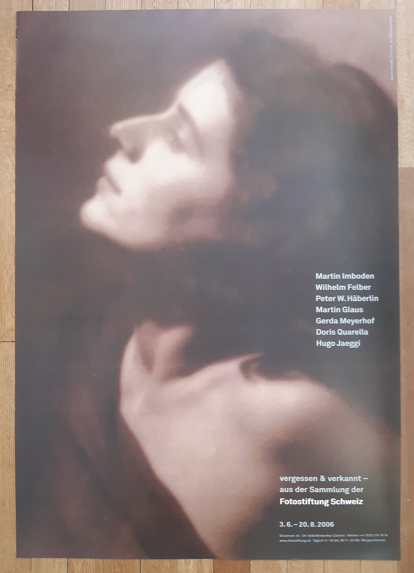 Martin Imboden art exhibition poster - 35.4"×50.4" (90×128cm)