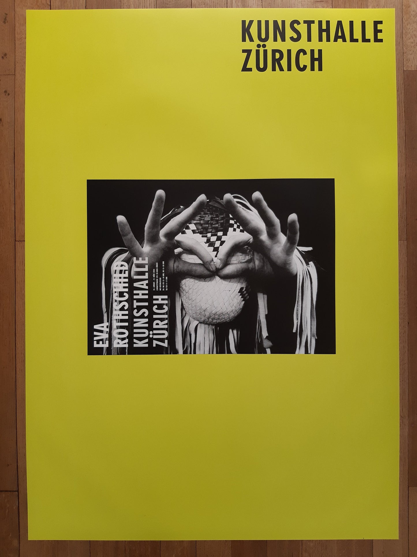Eva Rothschild art exhibition poster - 35.4"×50.4" (90×128cm)