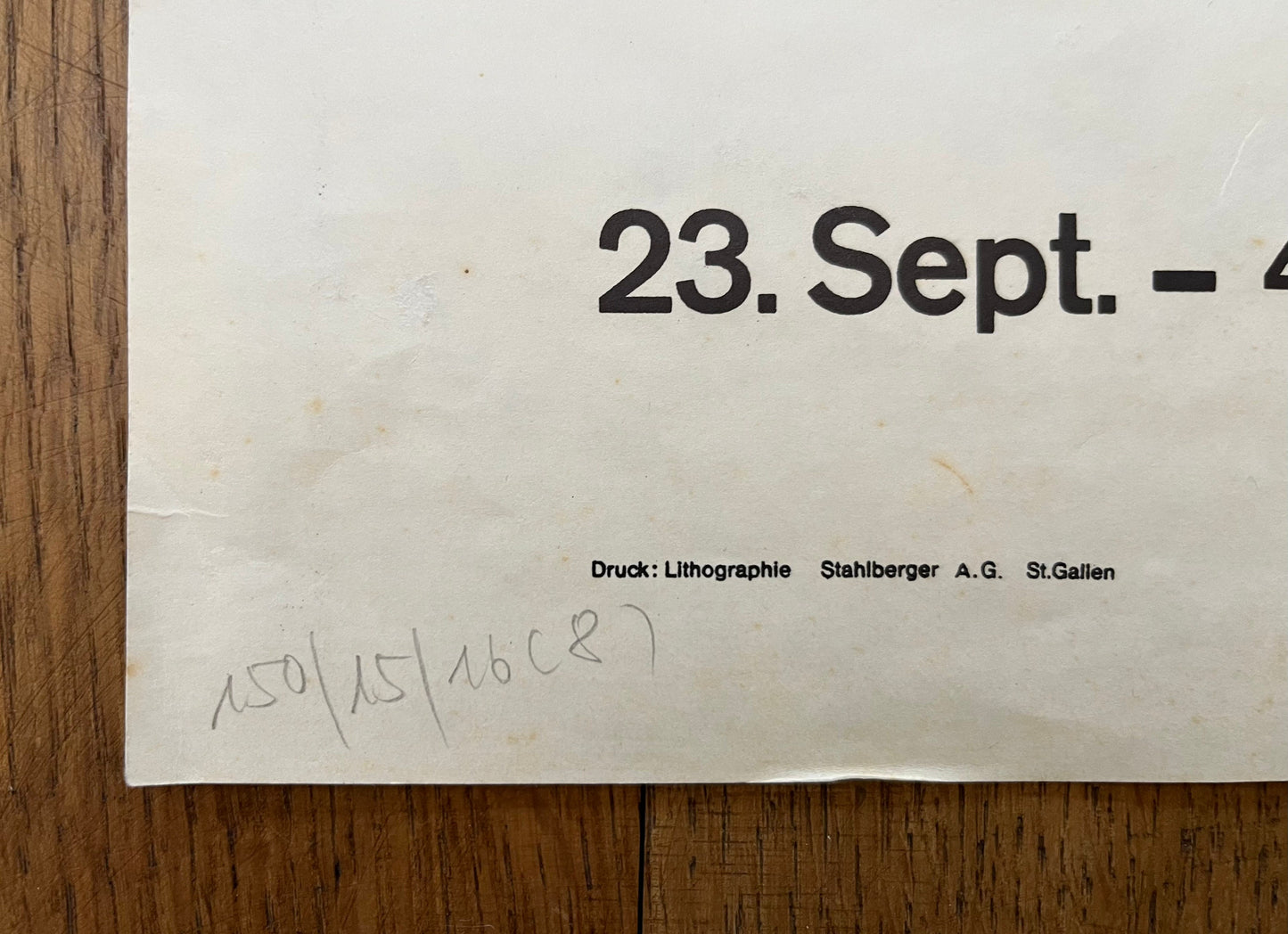 Hans Jaenisch original art poster - 18.5"×32.9" (47×83.5cm)