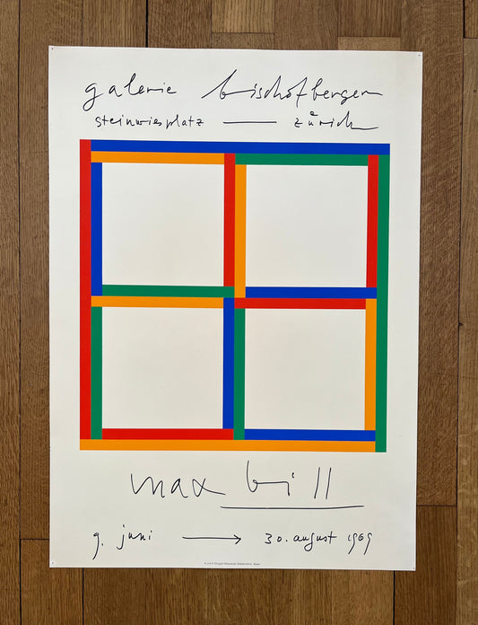 Max Bill original art poster - 19.9"×27.6" (50.5×70cm)