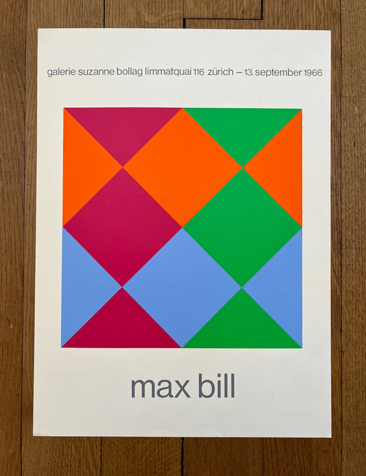 Max Bill original art poster - 12.6"×17.3" (32×44cm)
